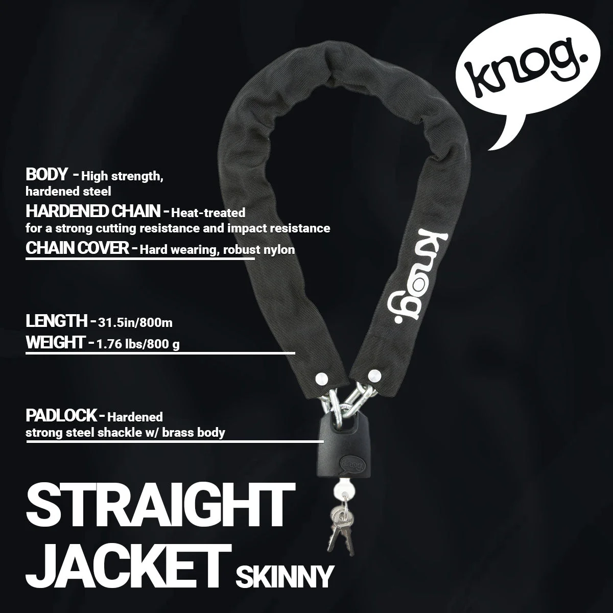 Knog - Straight Jacket Skinny - Chain Lock - Image 3