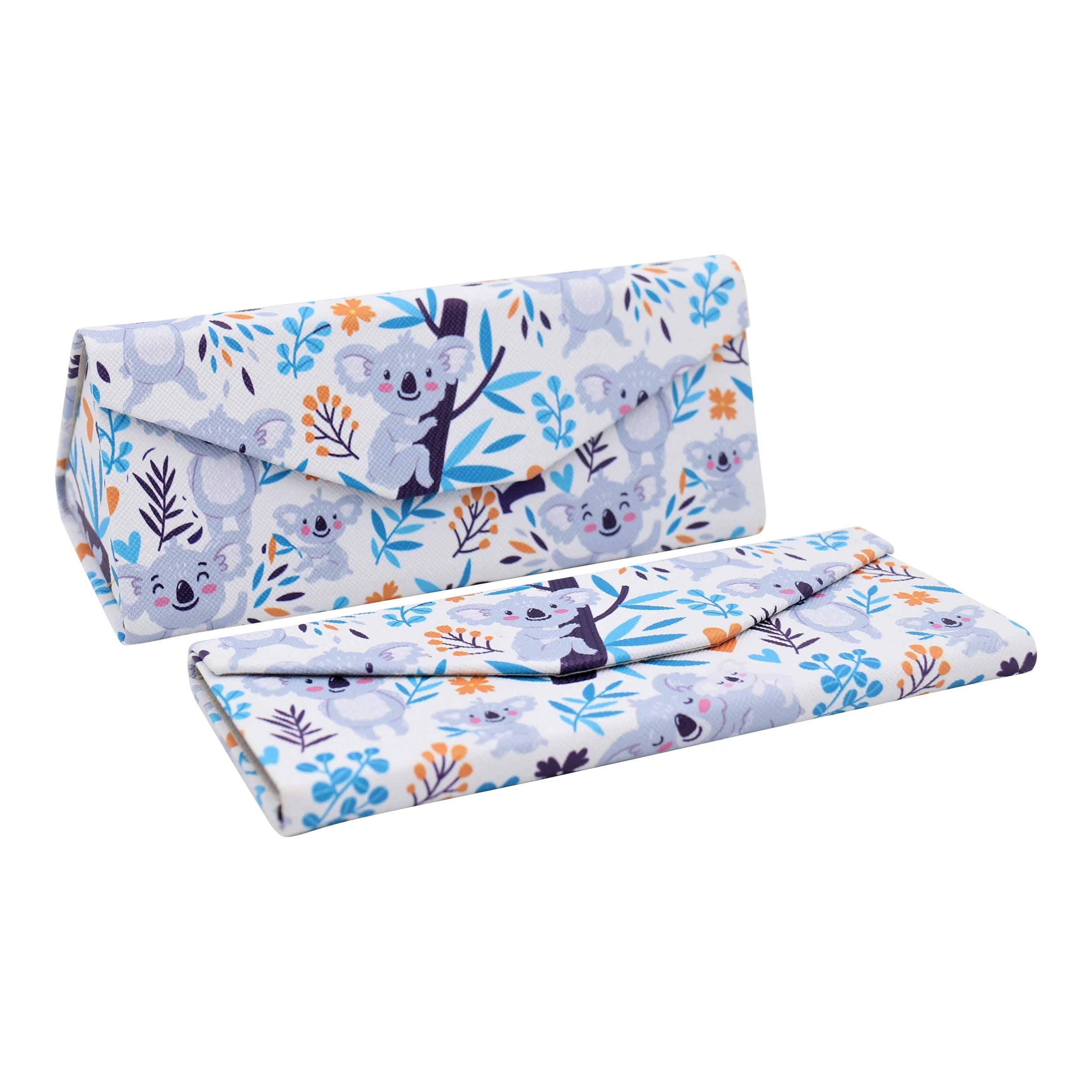 Koala Print Glasses Case - Vegan Leather Magic Folding Hardcase