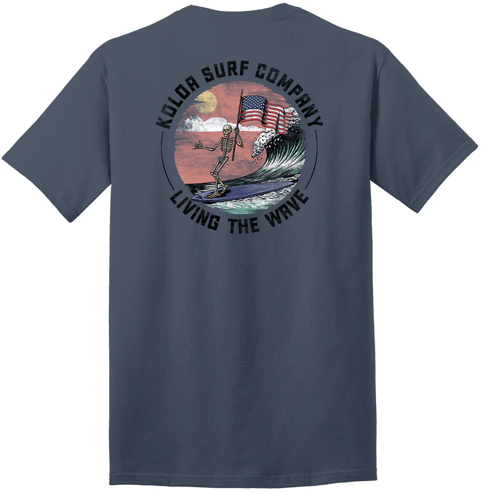 Koloa American Skeleton Heavyweight T-Shirt - Image 8