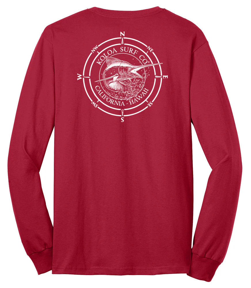 Koloa Black Marlin 50/50 Long Sleeve T-Shirts - Image 5
