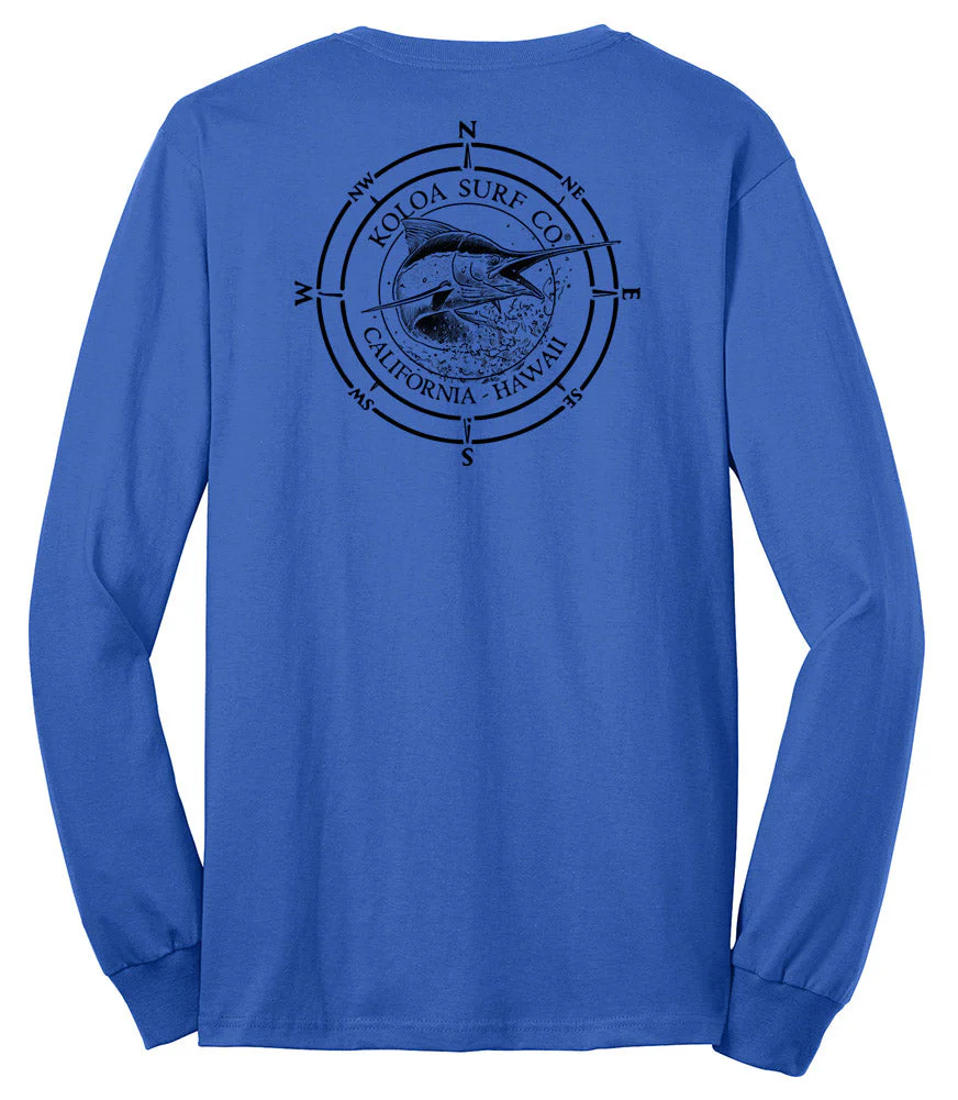 Koloa Black Marlin 50/50 Long Sleeve T-Shirts - Image 6
