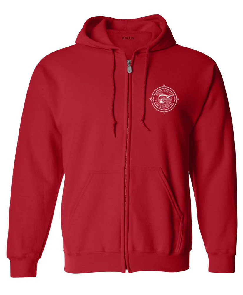 Koloa Black Marlin Full Zipper Hoodie - Image 4