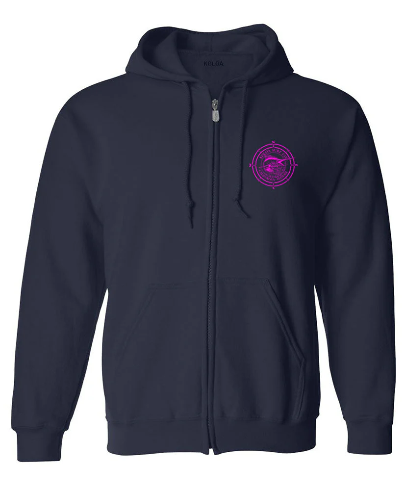 Koloa Black Marlin Tall Zip Hoodie - Image 7