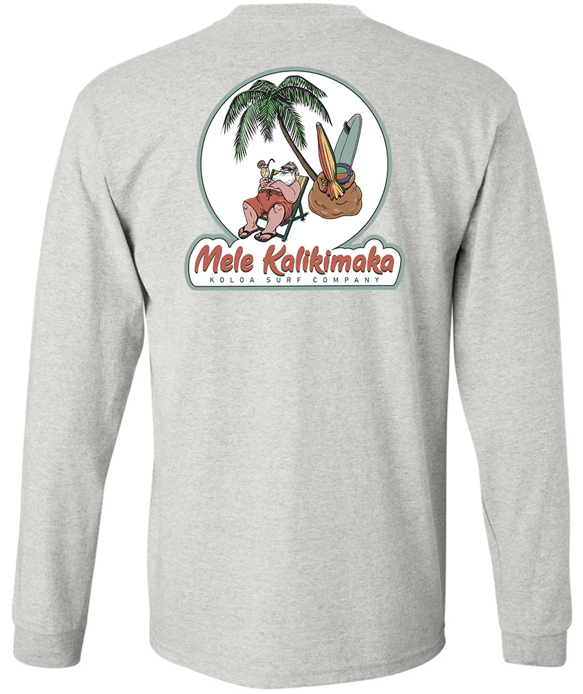 Koloa Chillin Santa Long Sleeve T-Shirt - Image 4