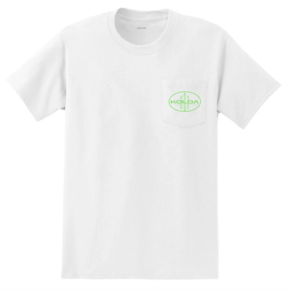 Koloa Classic Surfboards Pocket Heavyweight T-Shirt - Image 3