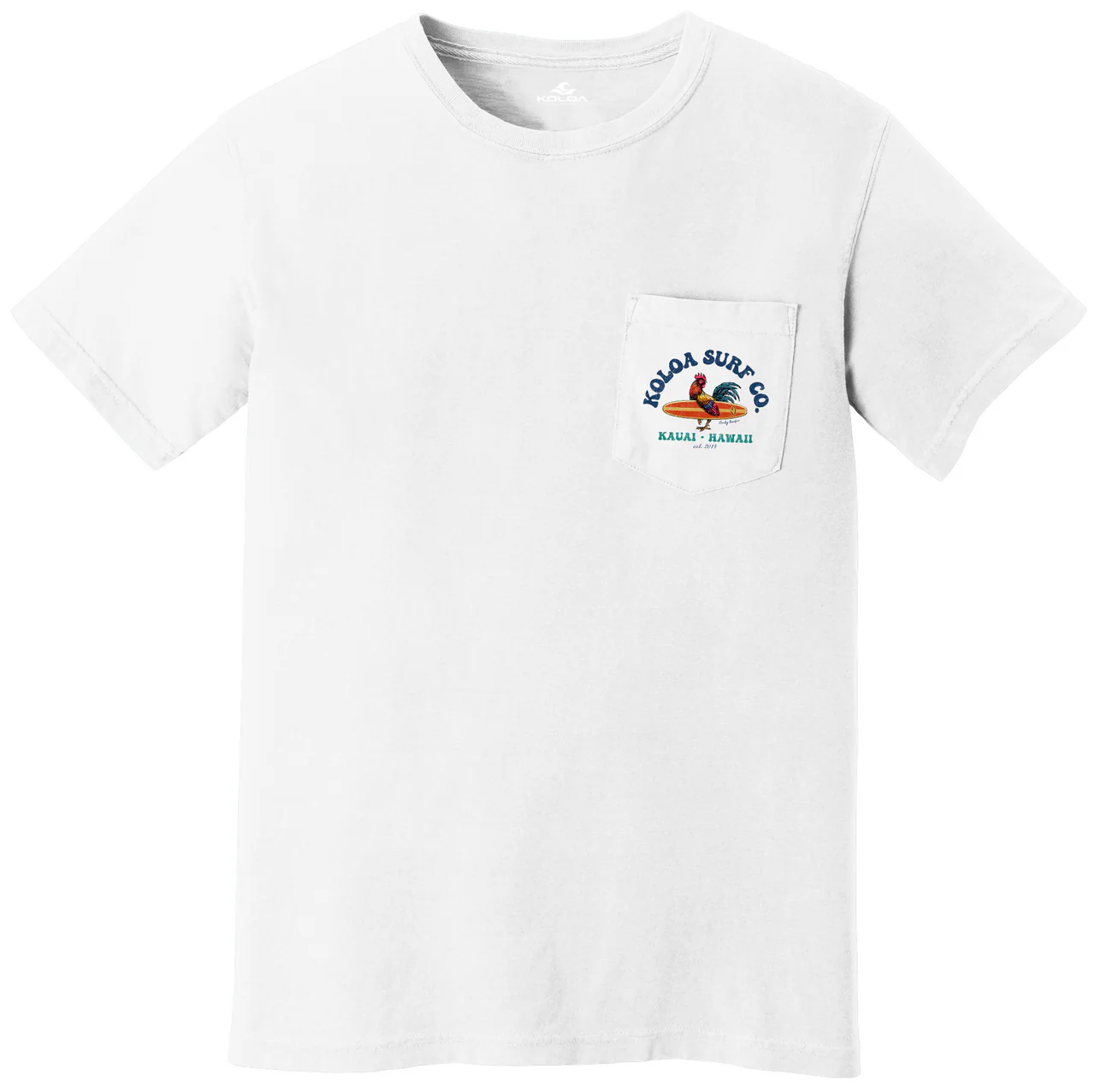 Koloa Cocky Surfer Pigment Dyed Pocket Tee - Image 3