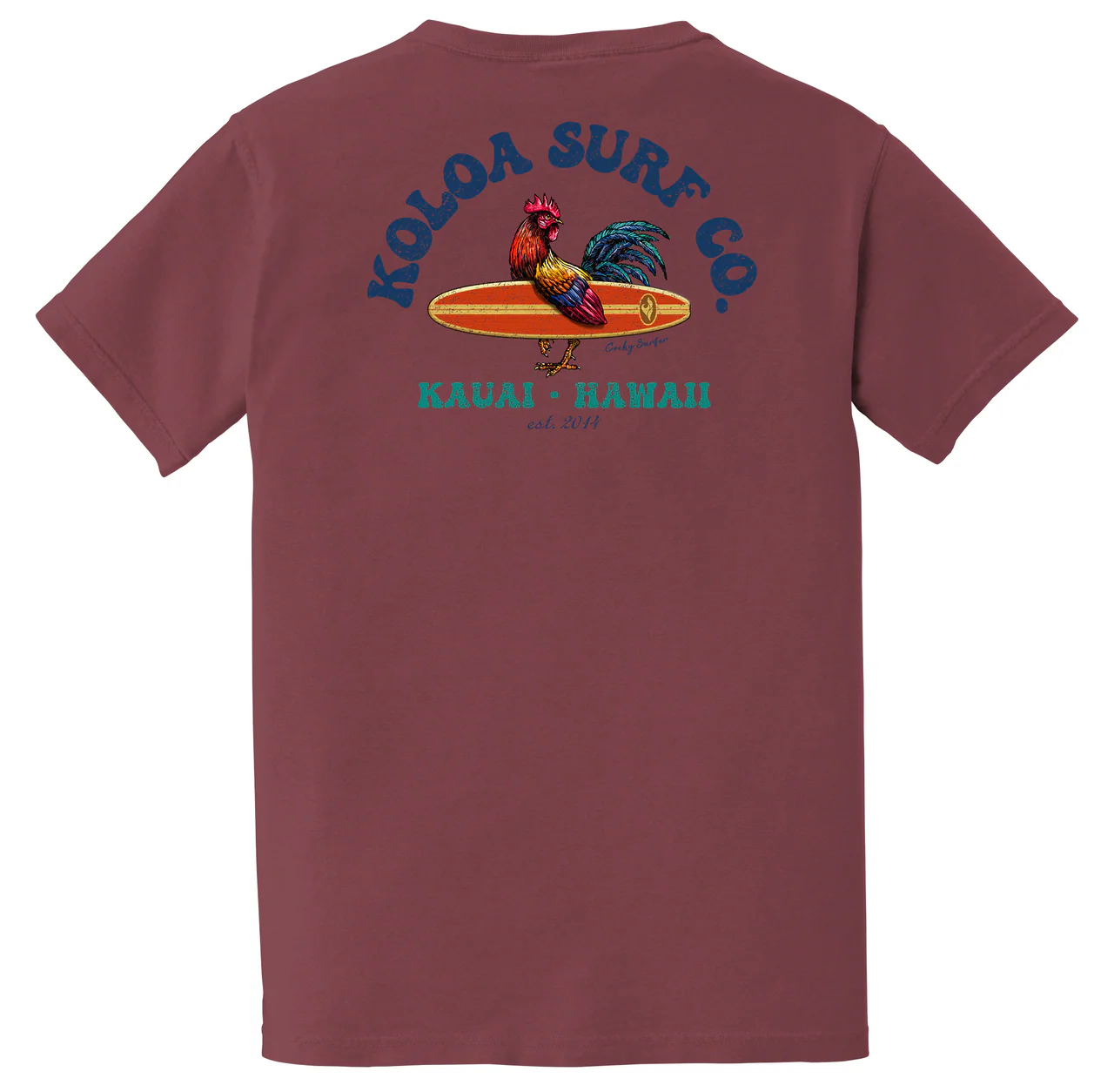 Koloa Cocky Surfer Pigment Dyed Pocket Tee - Image 8