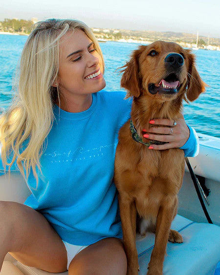 Koloa Cursive Sweatshirt- Light Blue - Image 3