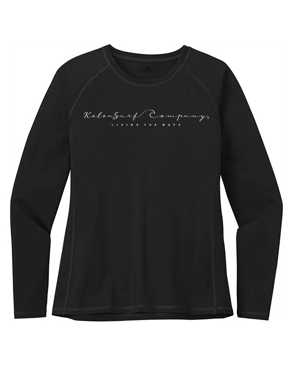 Koloa Cursive Women's Long Sleeve Rash Guard - Image 5