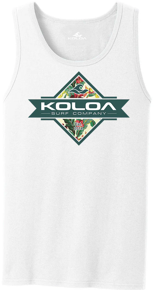 Koloa Diamond Flowers Tank Top - Image 3