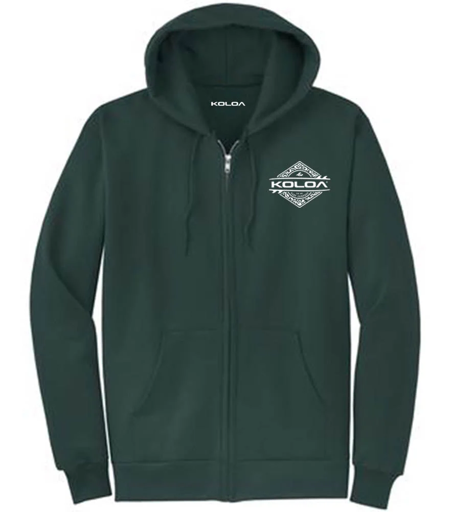 Koloa Diamond Thruster Surfboards Zip Hoodie - Image 28