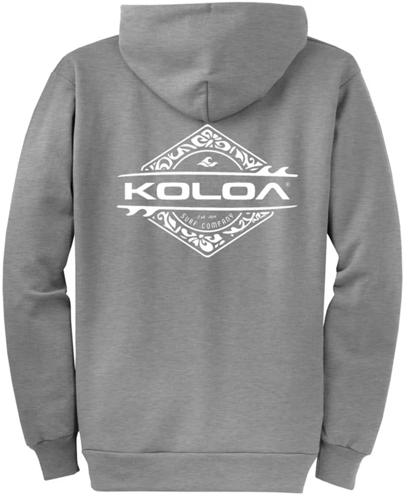 Koloa Diamond Thruster Surfboards Zip Hoodie - Image 4