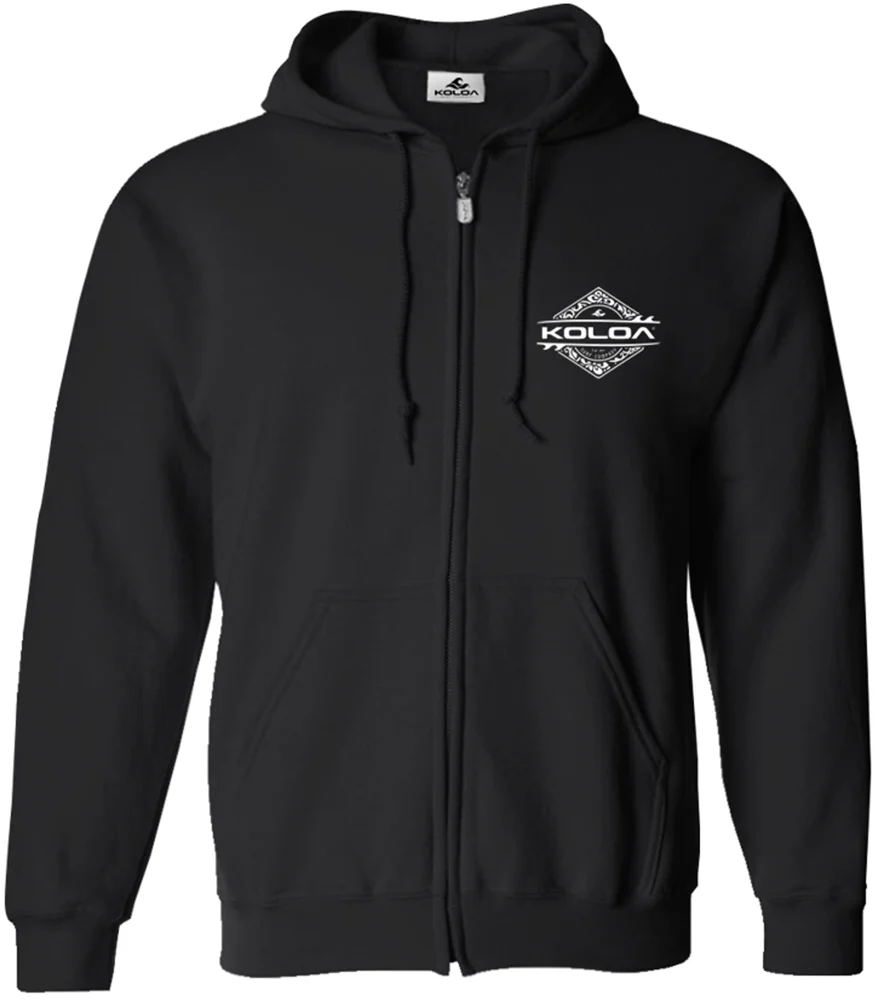 Koloa Diamond Thruster Surfboards Zip Hoodie - Image 5
