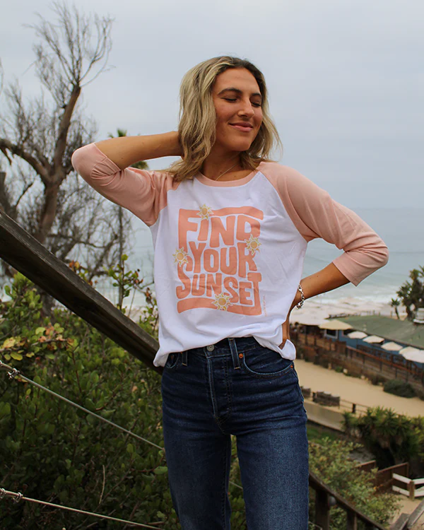 Koloa Groovy Find Your Sunset 3/4-Sleeve T-Shirt