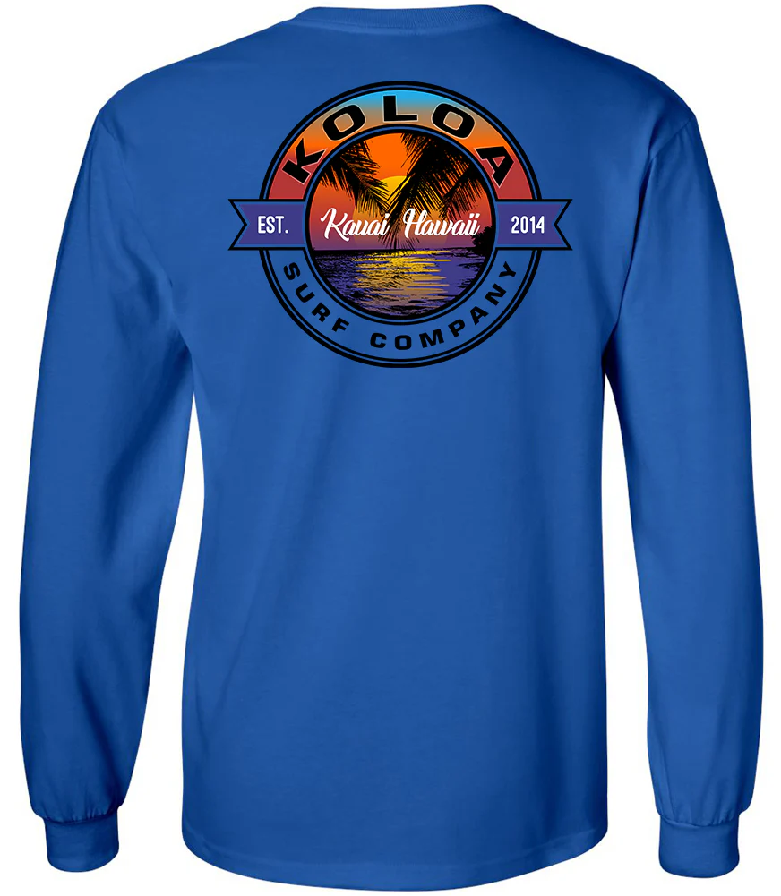 Koloa Hanalei Beach Youth Long Sleeve T-Shirt - Image 4