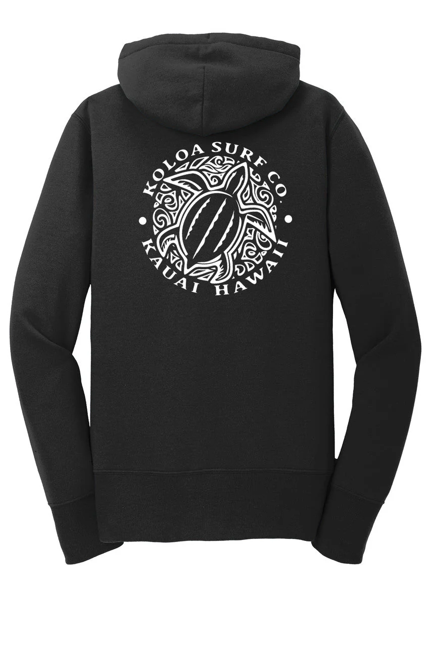 Koloa Honu Turtle Women's Zip-Up Hoodie - Image 6
