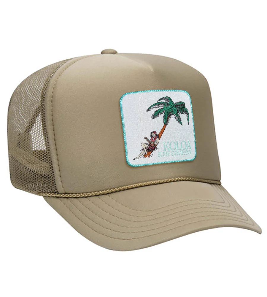 Koloa Hula Girl Patch Foam Trucker Hat - Image 7