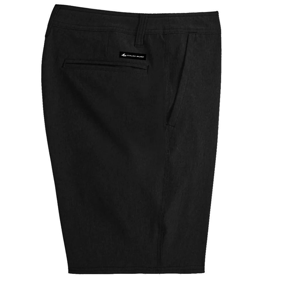 Koloa Hybrid 19" Shorts- Black - Image 3