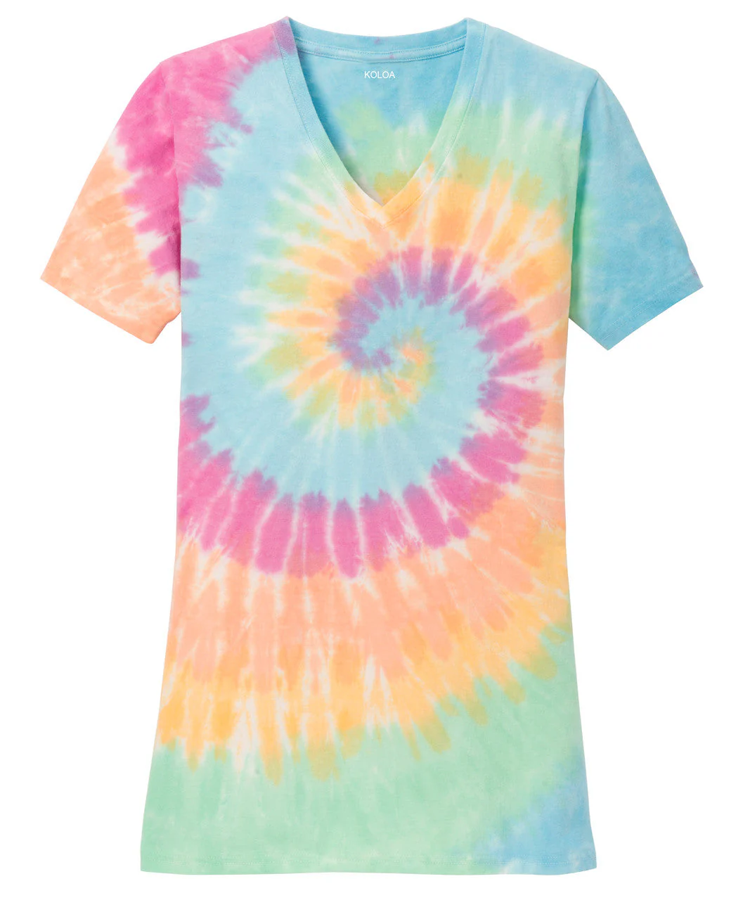 Koloa Ladies V-Neck Tie-Dye Tee - Image 2