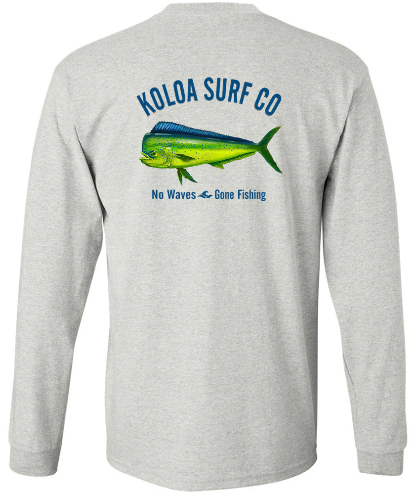 Koloa Mahi Mahi "No Waves" Long Sleeve T-Shirt - Image 3