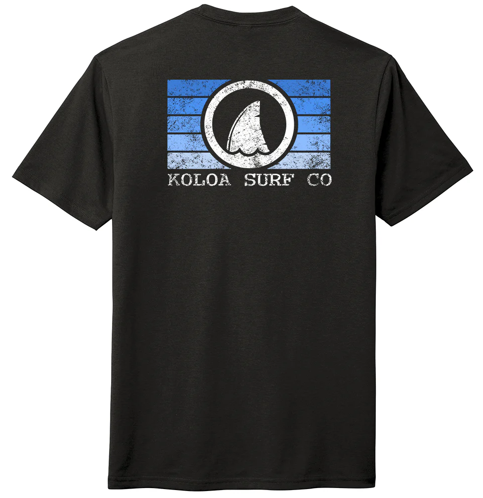 Koloa Shark Fin Comfort Tri-Blend T-Shirt - Image 4
