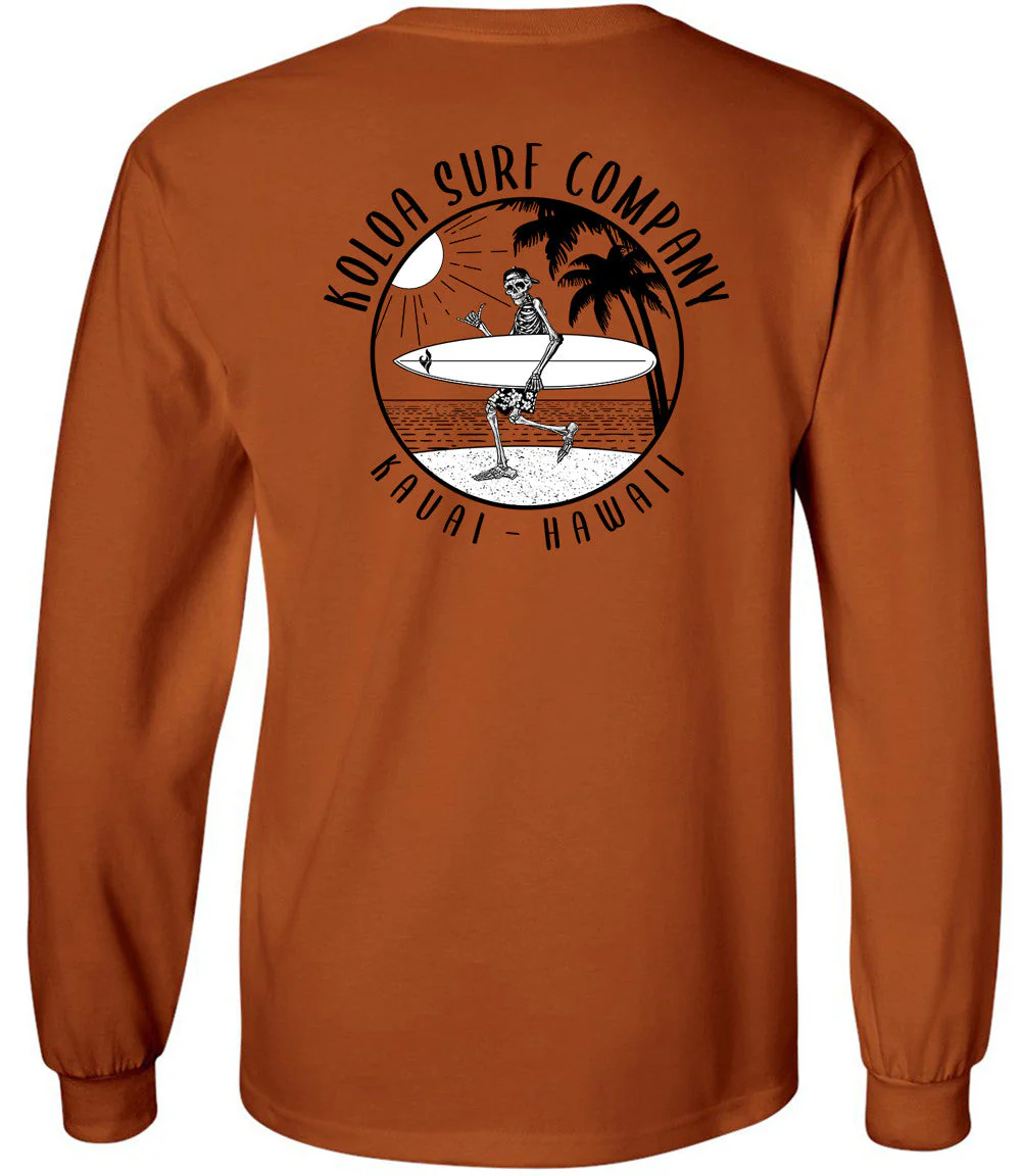 Koloa Skeleton Gone Surfin Long Sleeve T-Shirt - Image 10
