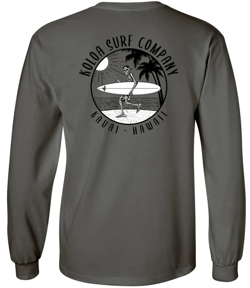 Koloa Skeleton Gone Surfin Long Sleeve T-Shirt - Image 4