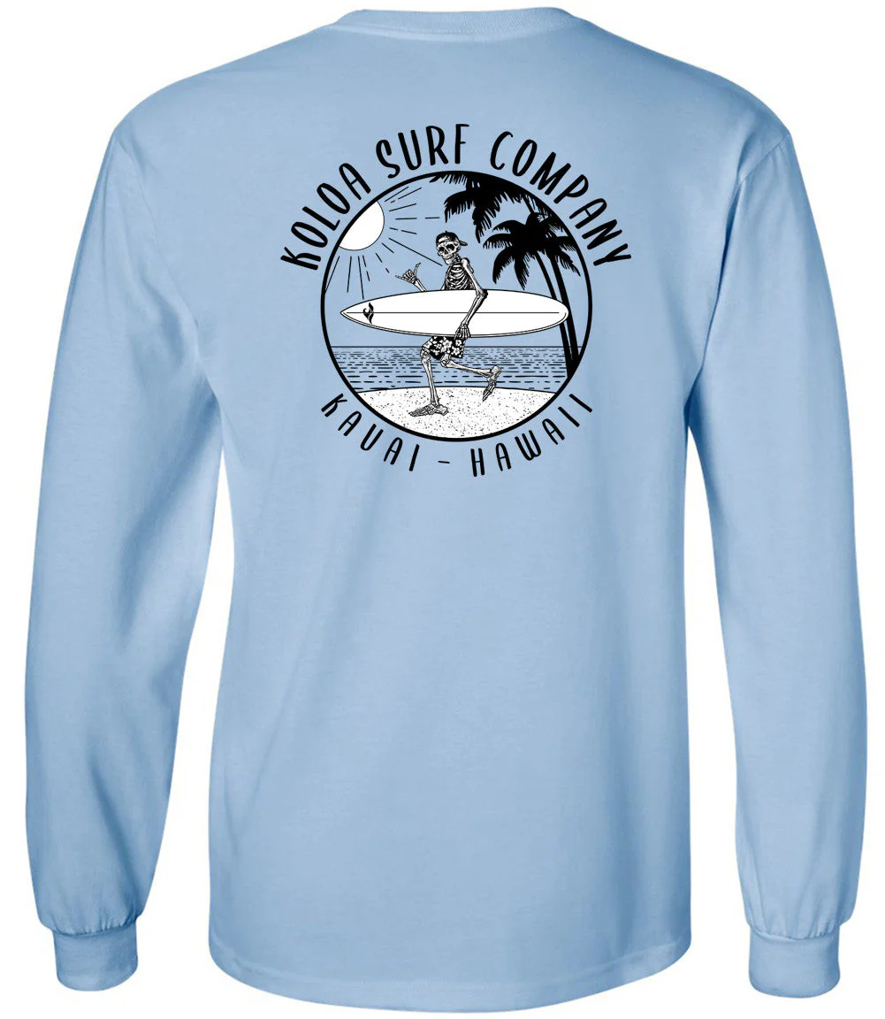 Koloa Skeleton Gone Surfin Long Sleeve T-Shirt - Image 6