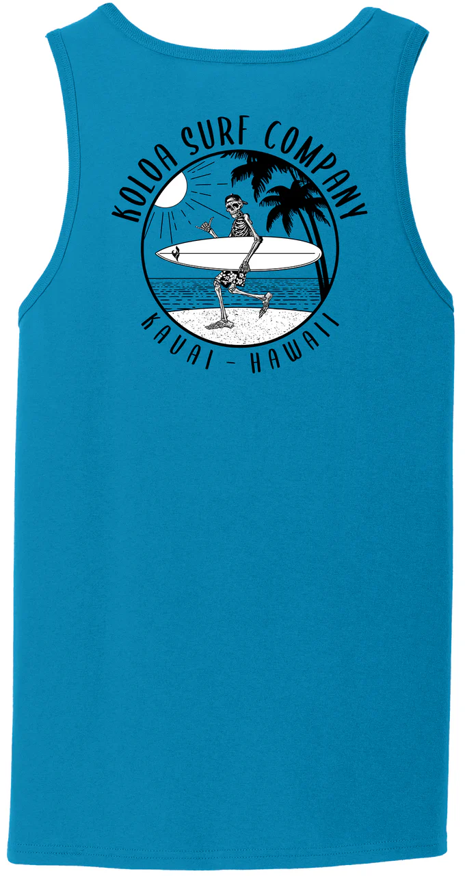 Koloa Skeleton Gone Surfin Tank Top - Image 10