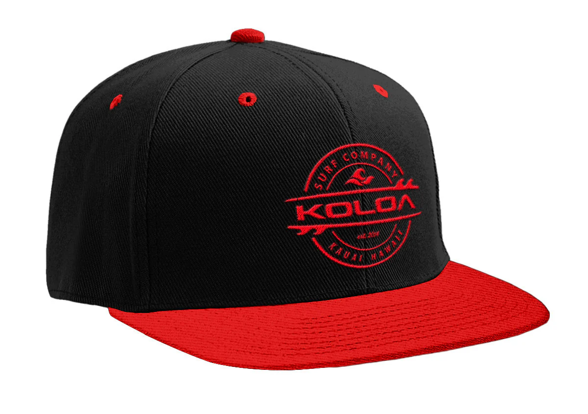 Koloa Surf Premium Embroidered Thruster Logo Snap-Back Hat - Image 5