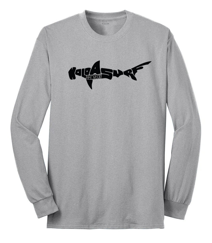 Koloa Surf Shark 50/50 Long Sleeve T-Shirts - Image 3