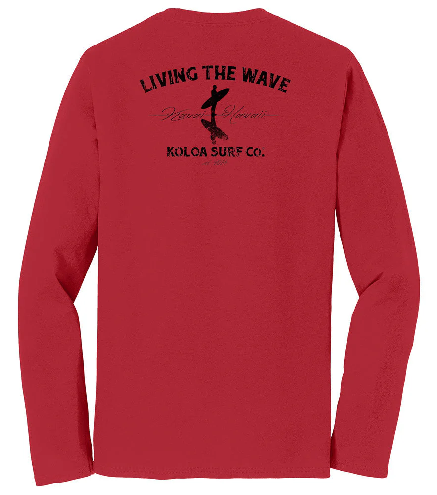 Koloa Surfer on the Beach Long Sleeve Lightweight T-Shirts - Image 7