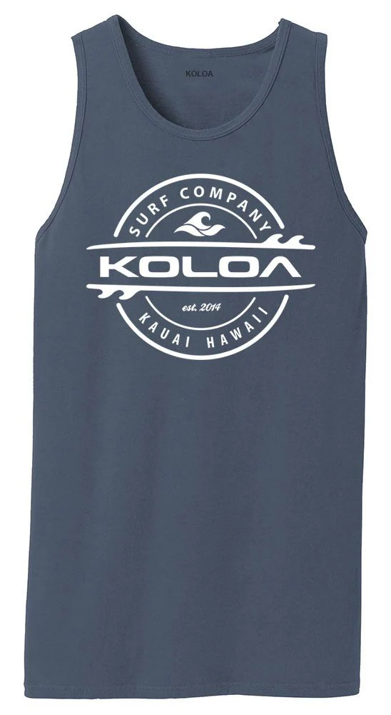 Koloa Thruster Surfboards Pigment-Dyed Tank Top - Image 9