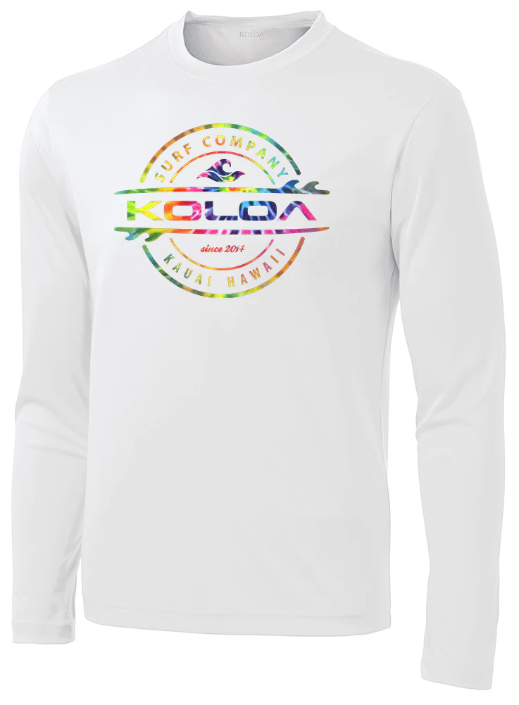 Koloa Tie-Dye Thruster Moisture Wicking Long Sleeve T-Shirt - Image 2
