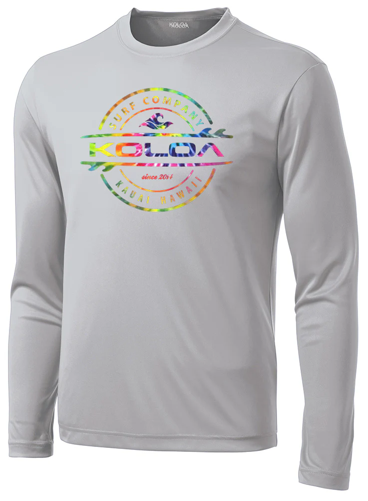 Koloa Tie-Dye Thruster Moisture Wicking Long Sleeve T-Shirt - Image 6