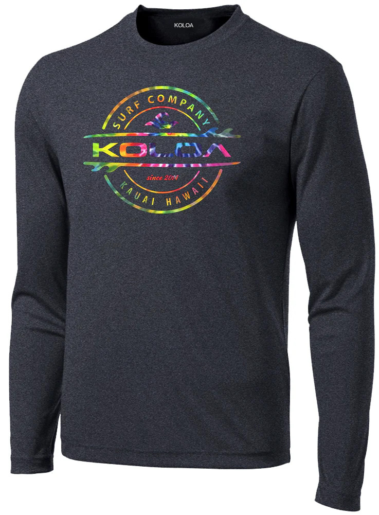Koloa Tie-Dye Thruster Moisture Wicking Long Sleeve T-Shirt - Image 7