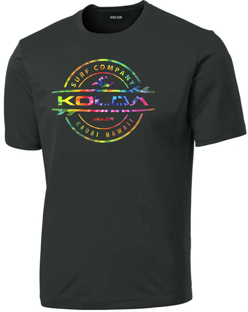 Koloa Tie-Dye Thruster Moisture Wicking Tee - Image 6