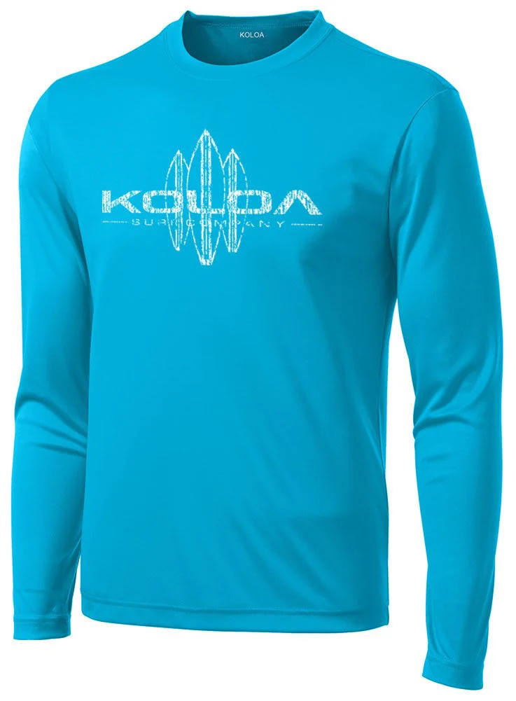 Koloa Vintage Surfboards Moisture Wicking Long Sleeve Tee - Image 3
