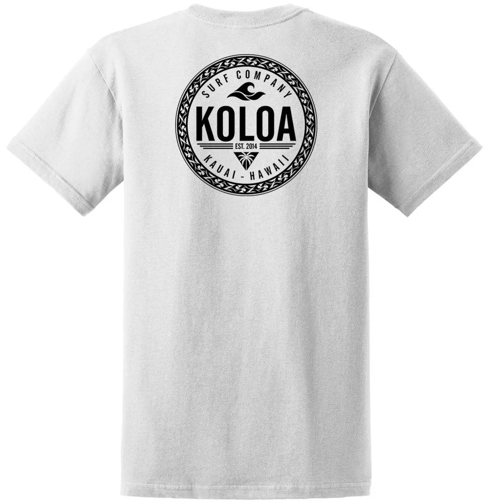 Koloa Wave and Palm Tree Heavyweight T-Shirt - Image 8