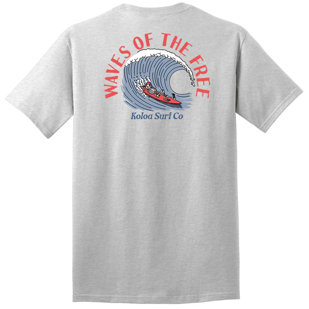 Koloa Waves Of The Free Heavyweight T-Shirt - Image 6