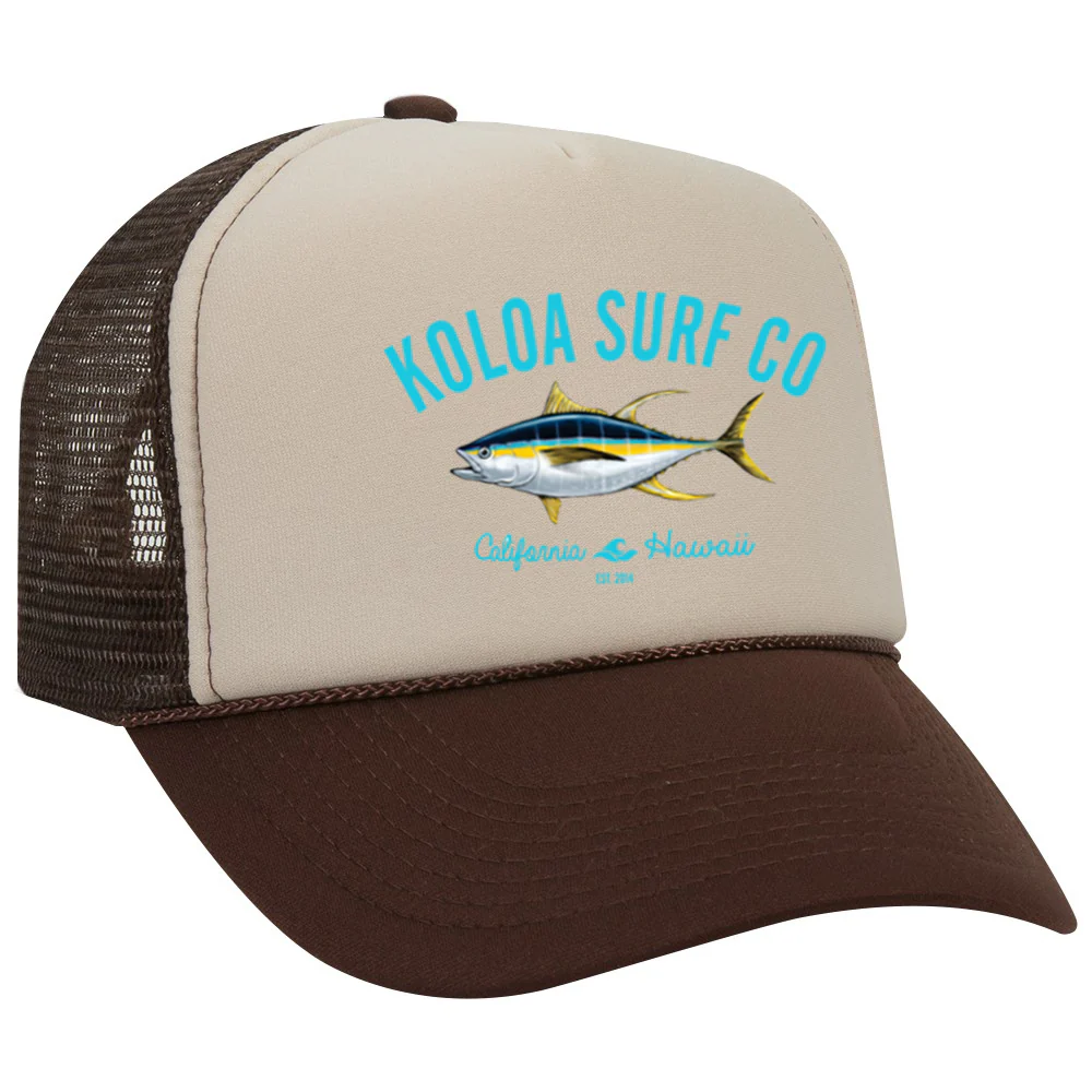 Koloa Yellowfin Foam Trucker Hat - Image 4