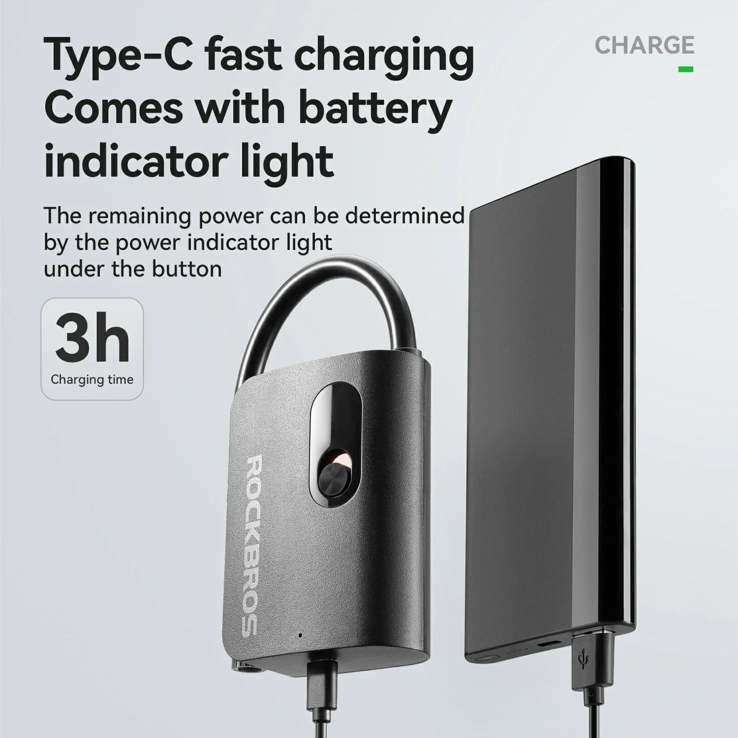 L1 Mini Electric Bike Tire Pump 70PSI - Image 5