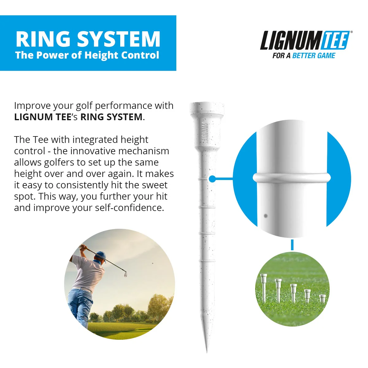 Lignum Tee - Classic Golf Tee Eco - Image 10