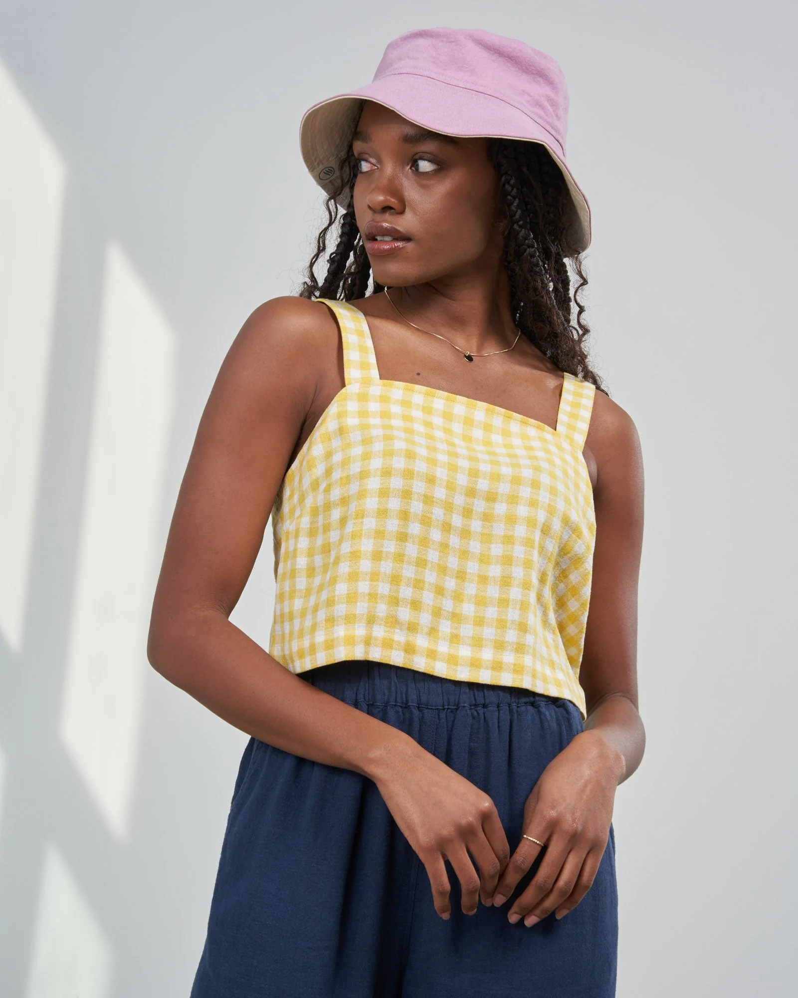 Linen Cropped Tank - Image 5