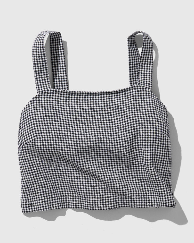 Linen Cropped Tank - Image 9