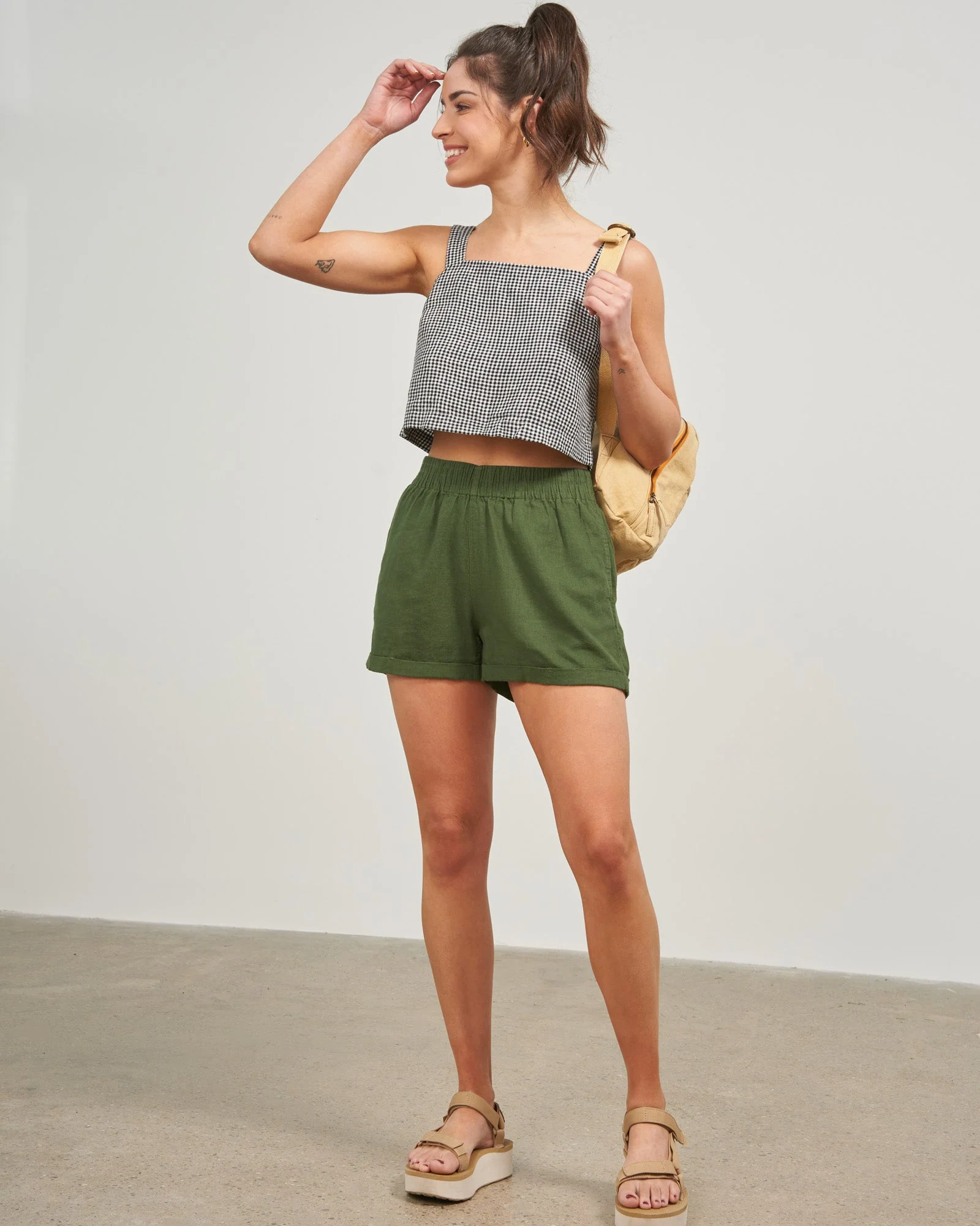 Linen Pull-On Short - Image 16