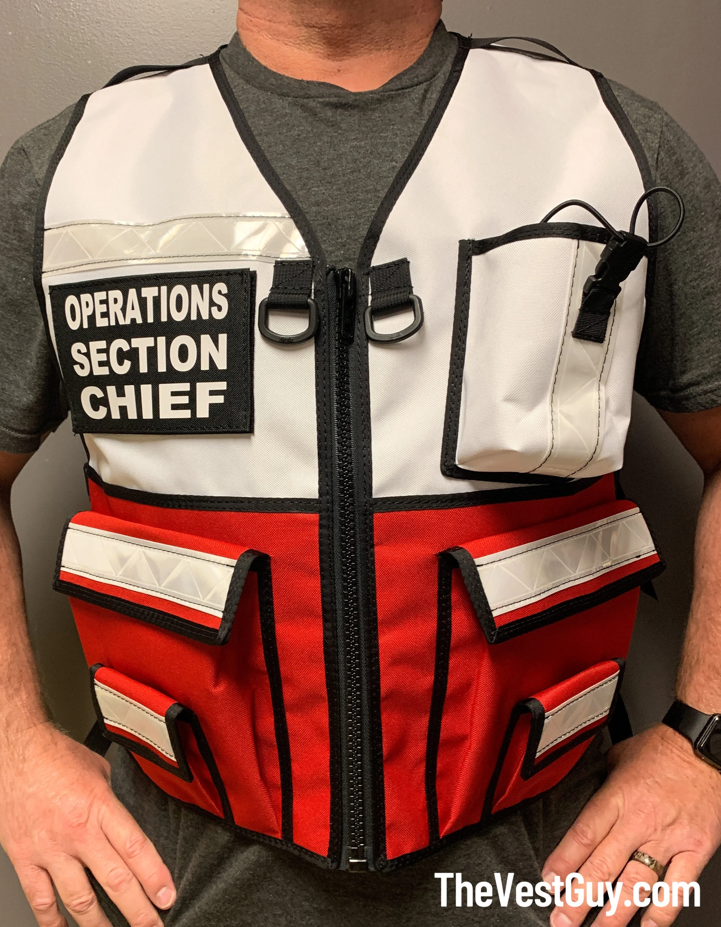 Logistics Section Chief Two Tone Reflective Vest - Image 3