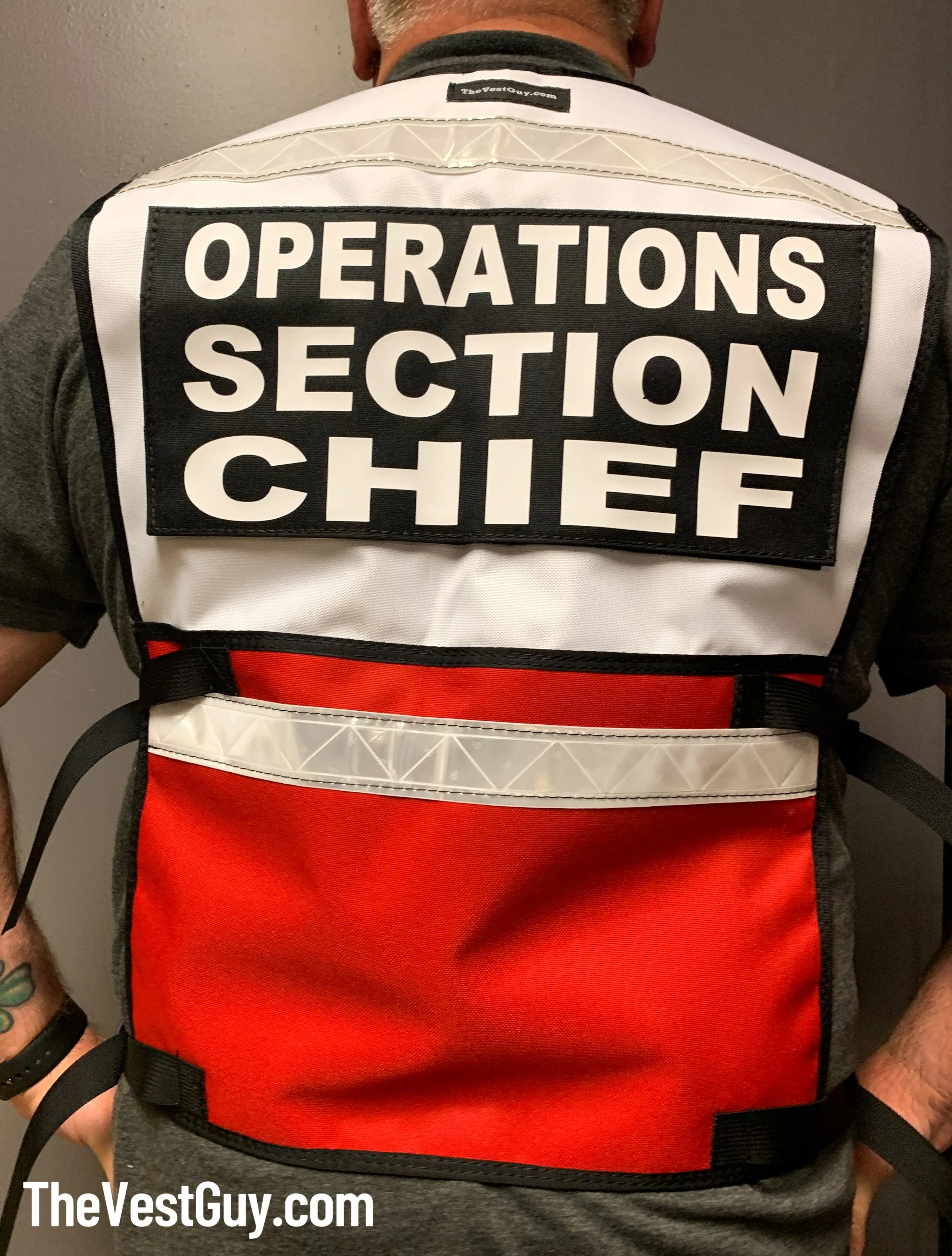 Logistics Section Chief Two Tone Reflective Vest - Image 4
