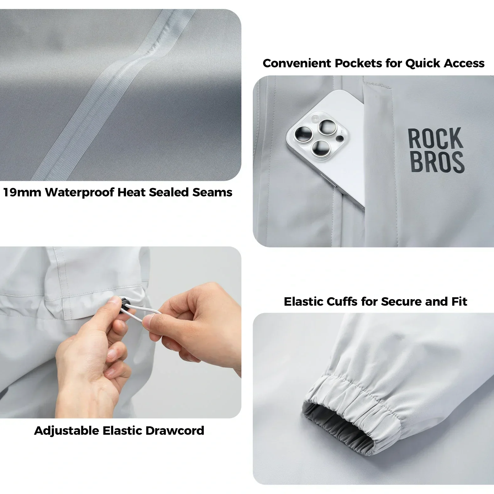 Long Raincoat Waterproof Poncho Jackets - Image 8