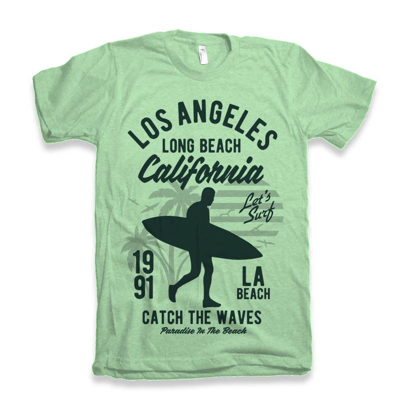 Los Angeles Men's Bamboo Viscose/Organic Cotton Short Sleeve Graphic T-Shirt - Image 2